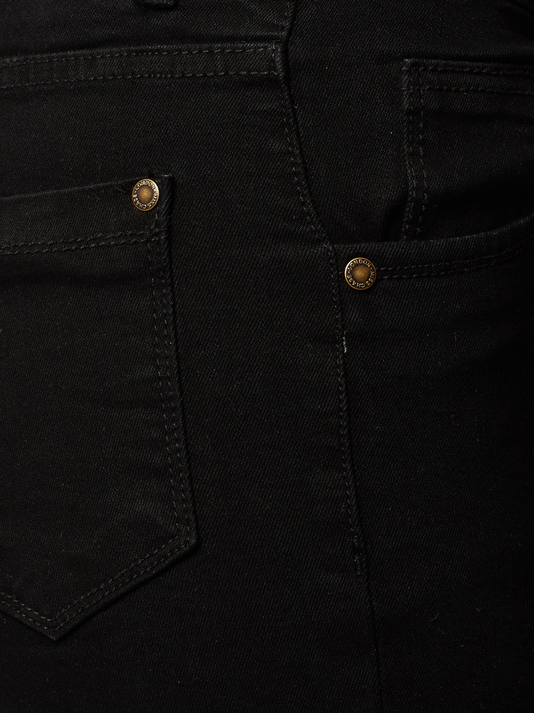 Women's Black Slim-Fit High-Rise Mild Distressed Ripped Net Detailing Stretchable Denim Jeans