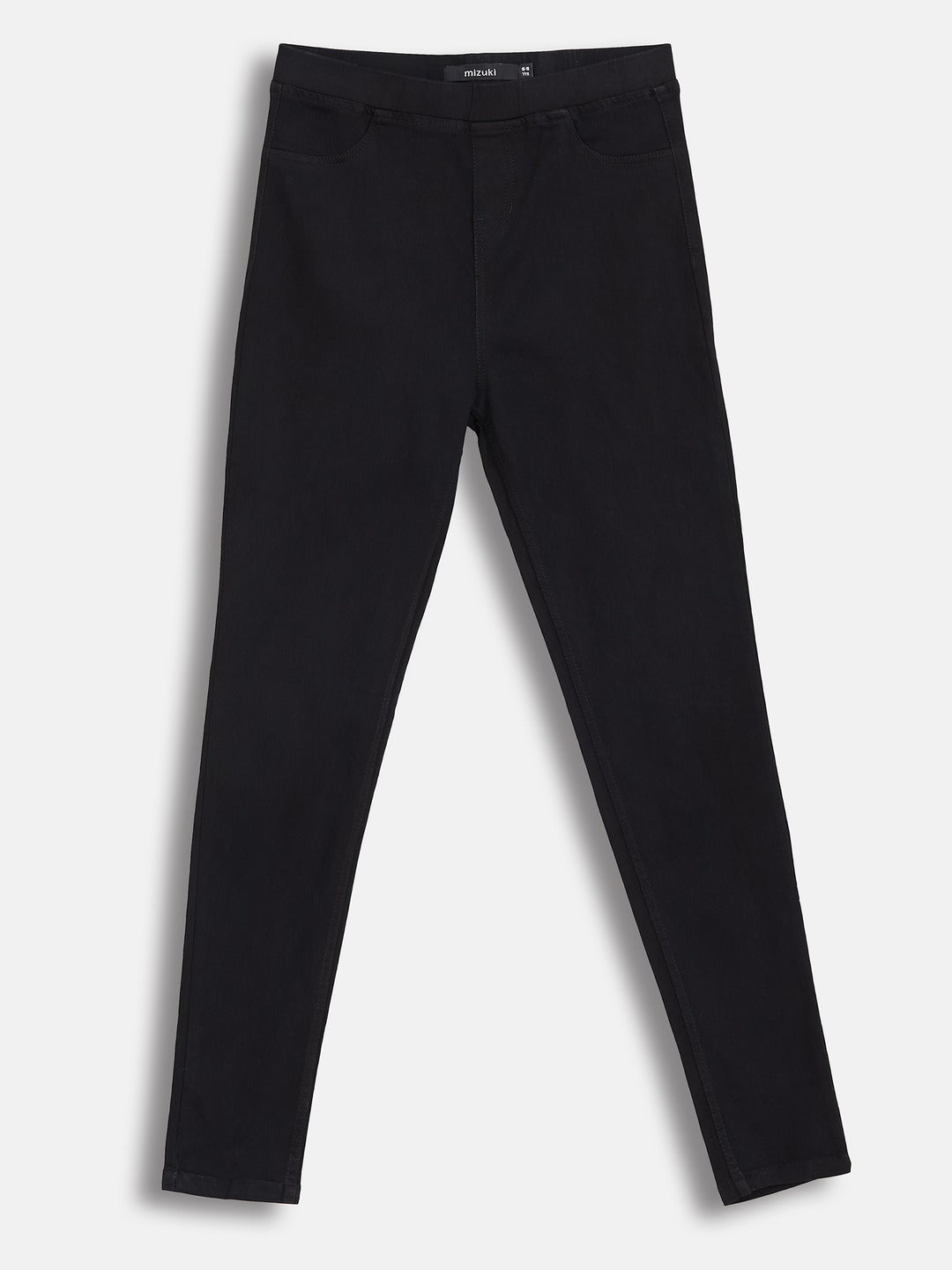 Black Skinny-Fit Denim Jeggings for Girls/Teenagers