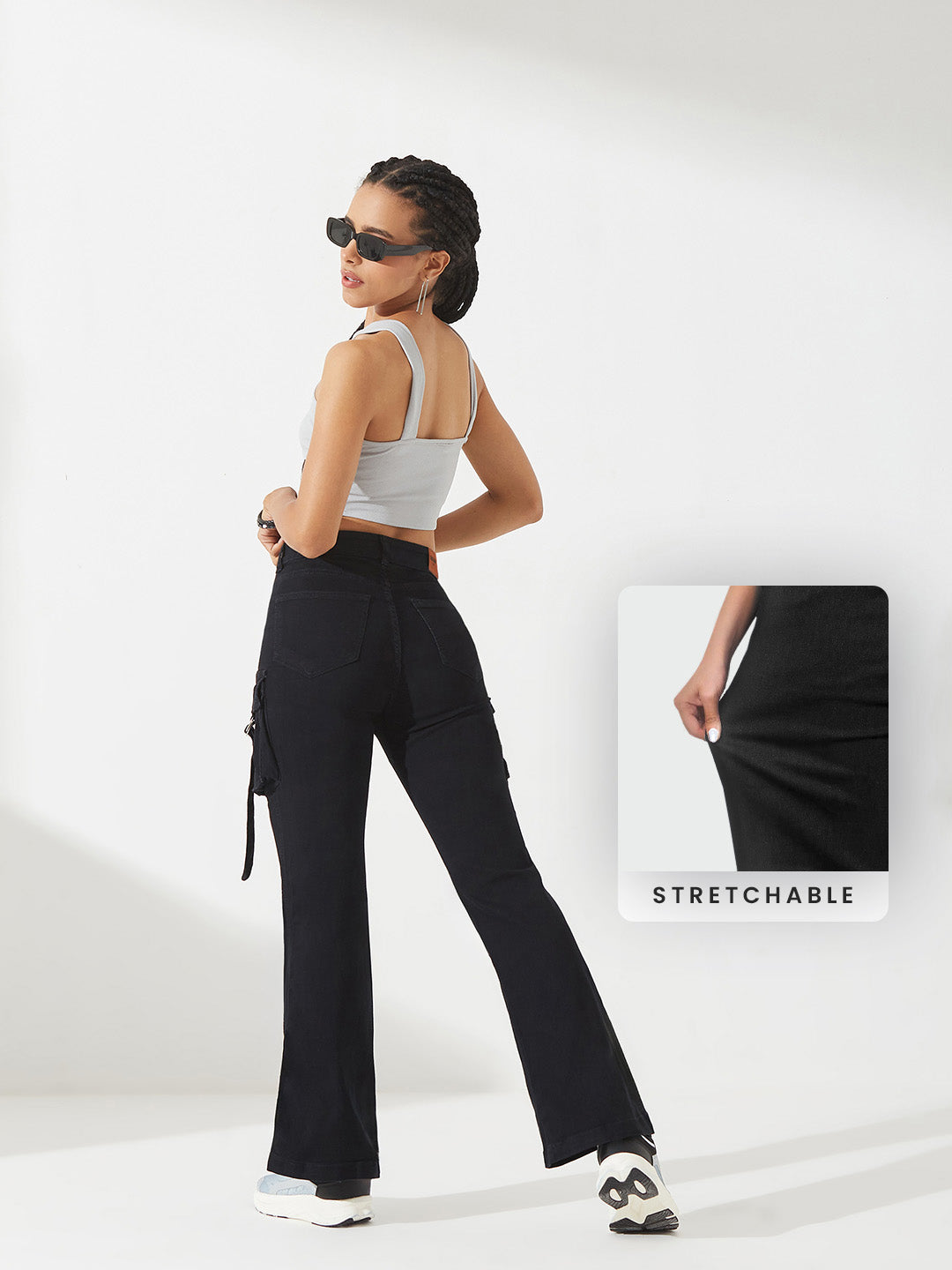 CHASEstretch™ Black Bootcut High-Rise Denim Jeans For Women