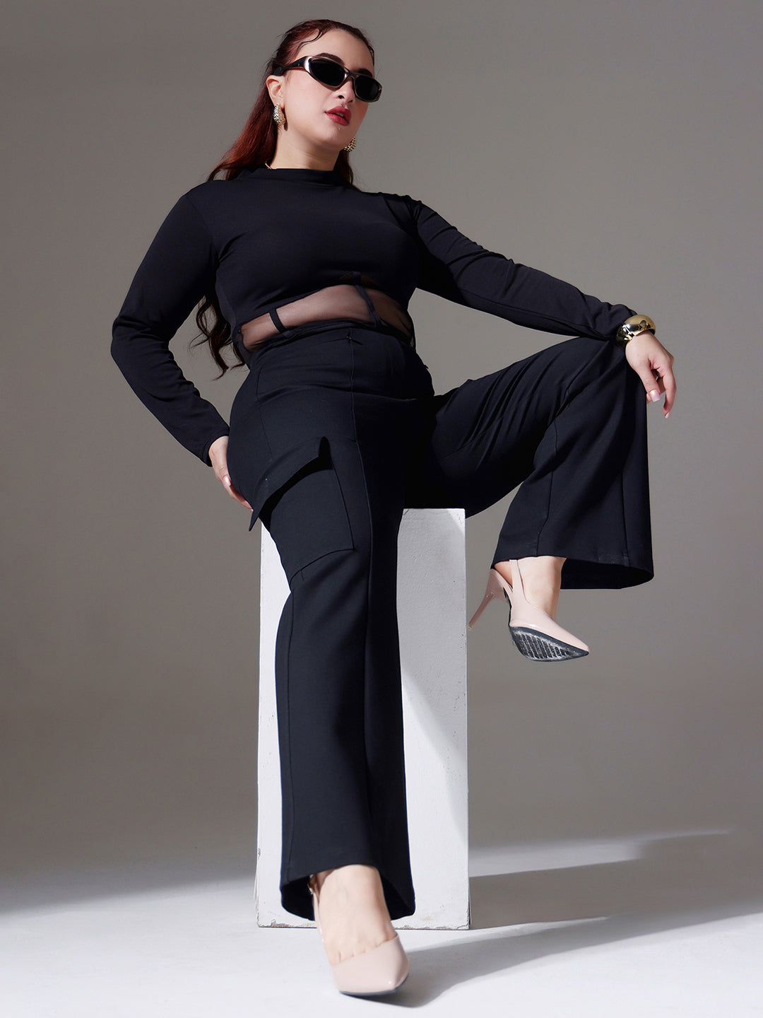 CHASEshape™ Black Workwear Cargo Trouser for Women