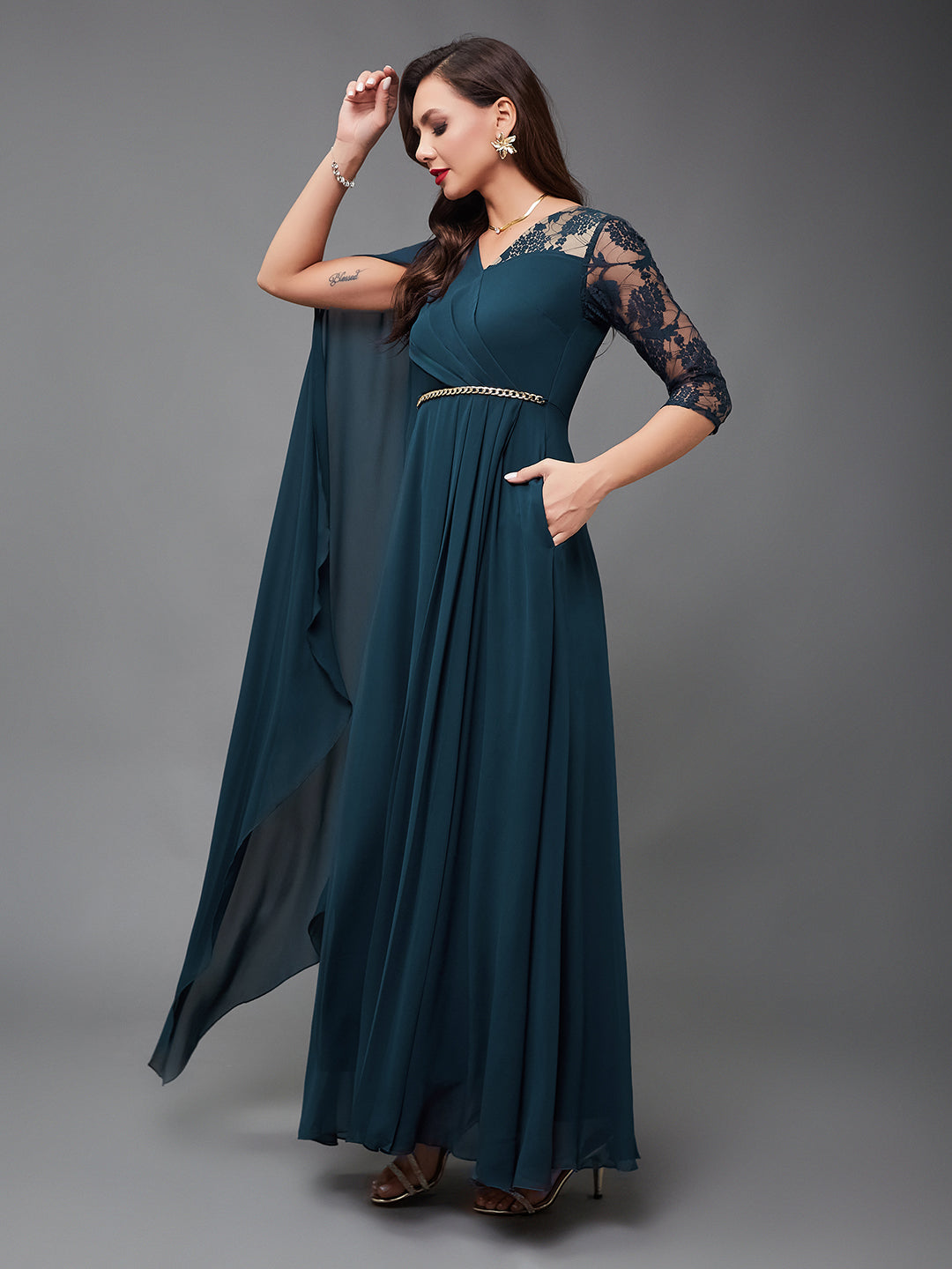 Teal dress — Relaxed Fit | Miss Chase