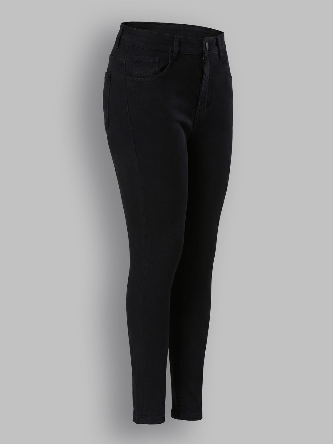 Black Skinny High Rise Stretchable Denim Jeans for Women