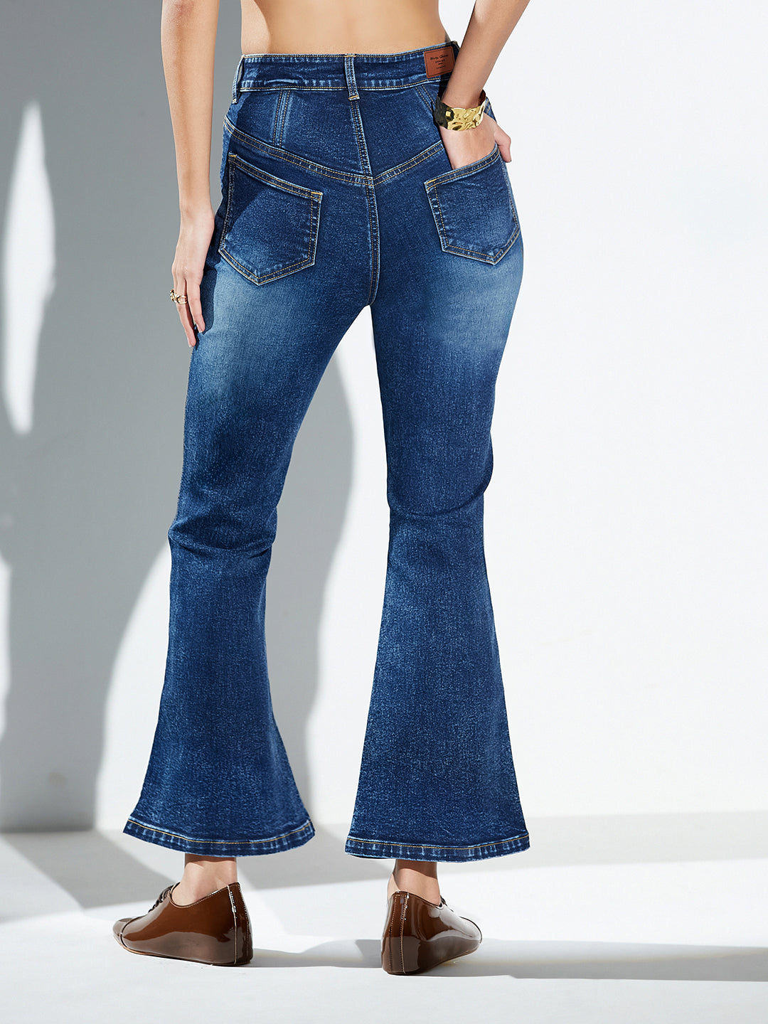 CHASEshape™ Butt-Lifting Bootcut High-Rise Navy Blue Denim Jeans