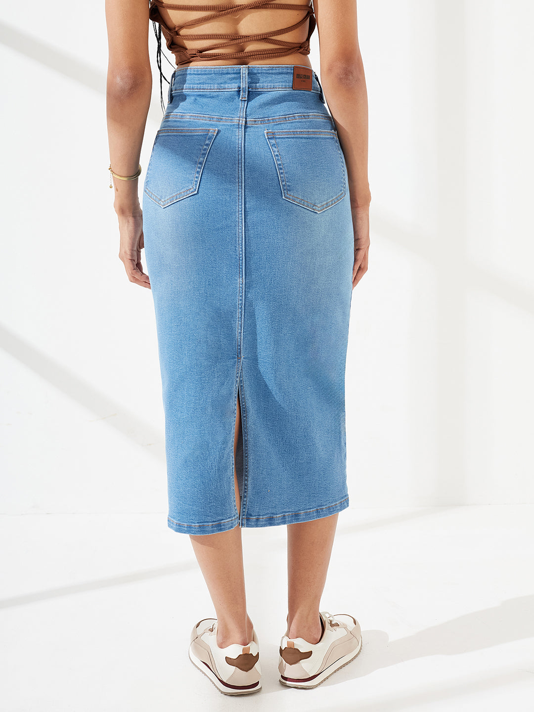 CHASEshape™ Mild Compression Bodycon High-Rise Mid-Blue Denim Jeans