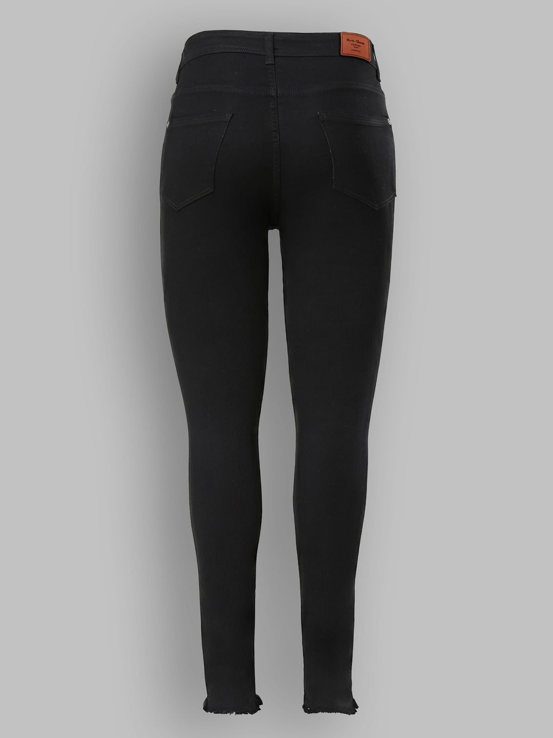 Black Slim Fit High Rise Denim Jeans for Women