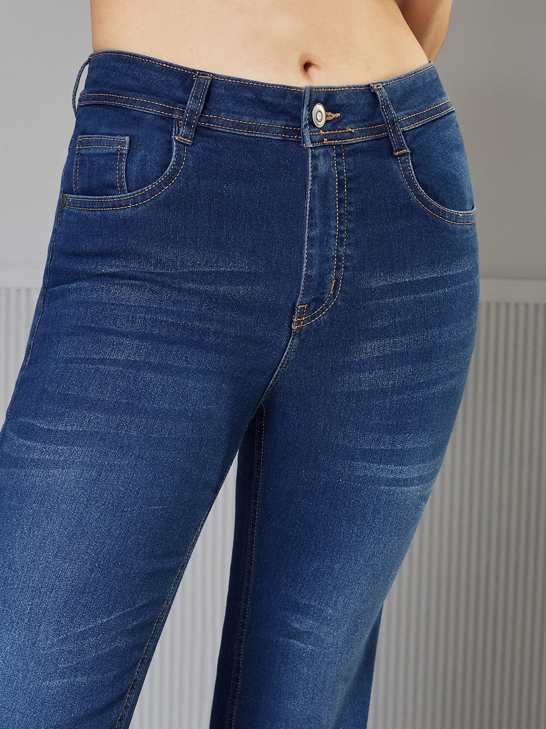 CHASEstretch™ Blue Bootcut Mid-Rise Denim Jeans for Women