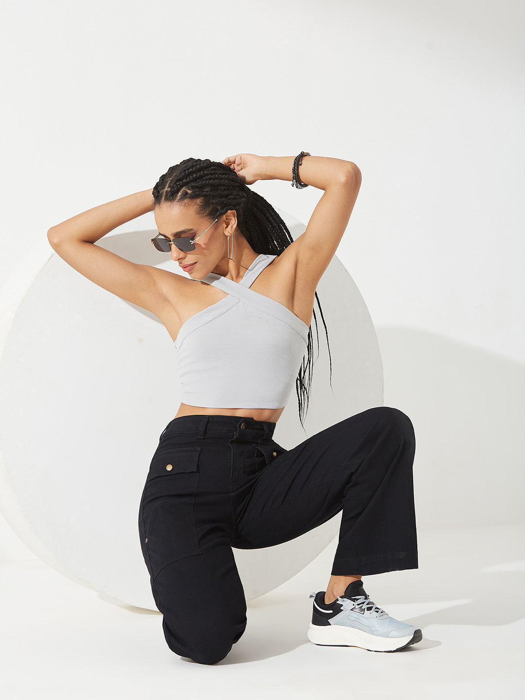 Black flared High-Rise Regular Stretchable Denim Jeans For Women