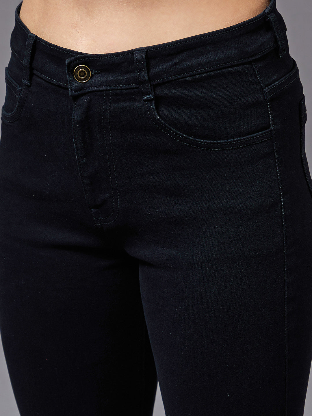 Women's Black OD Skinny High Rise Stretchable Denim Jeans