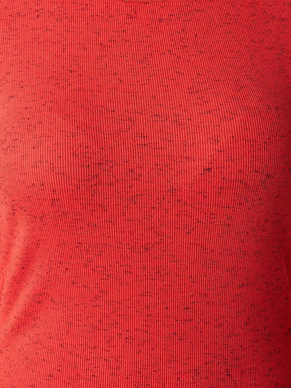 Women's Coral Round Neck Half Sleeve Plain Solid Ribbed Cold Shoulder Textured Top