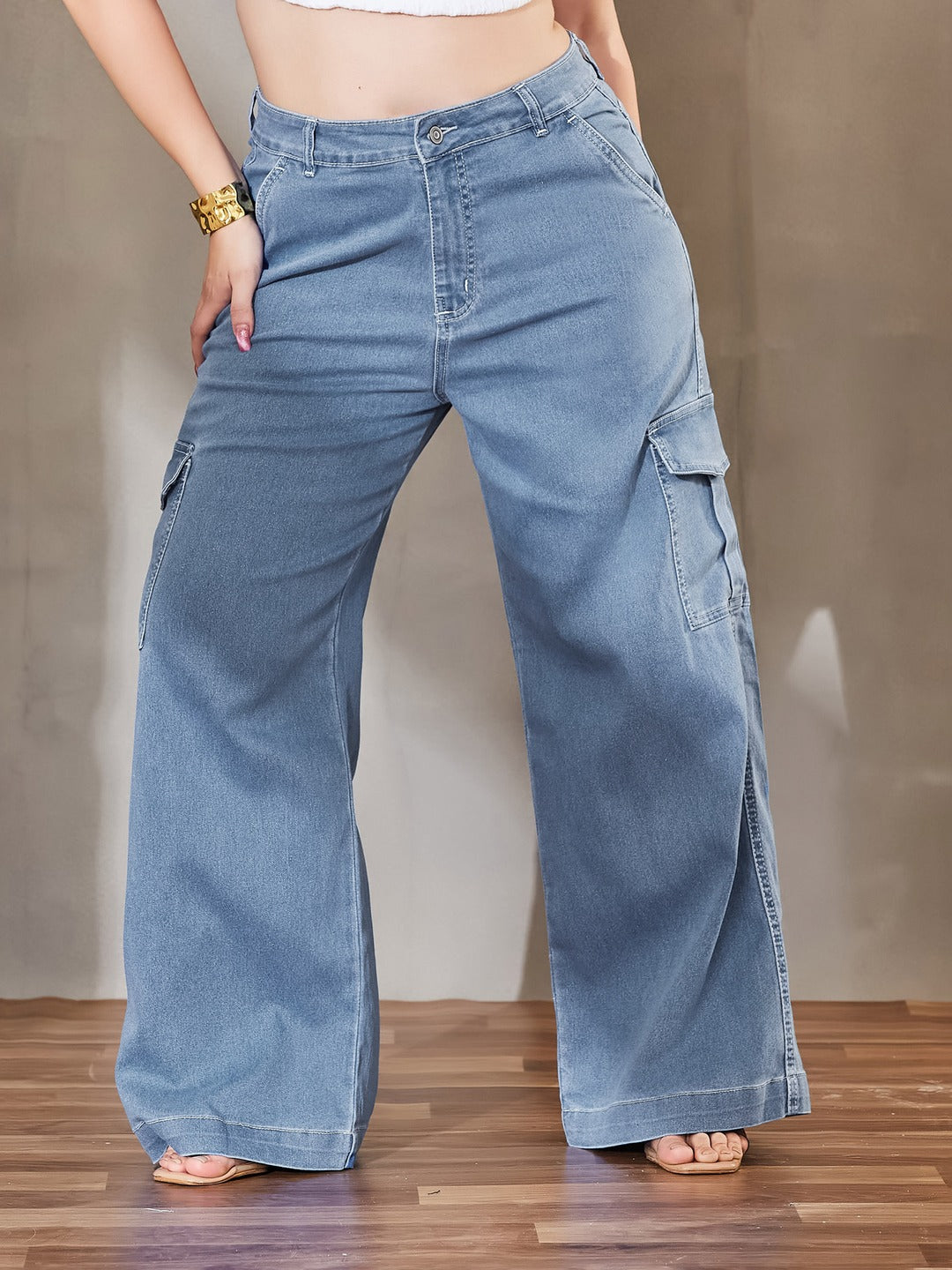Navy Blue Skinny Fit High Rise Stretchable Denim Jeans for Women