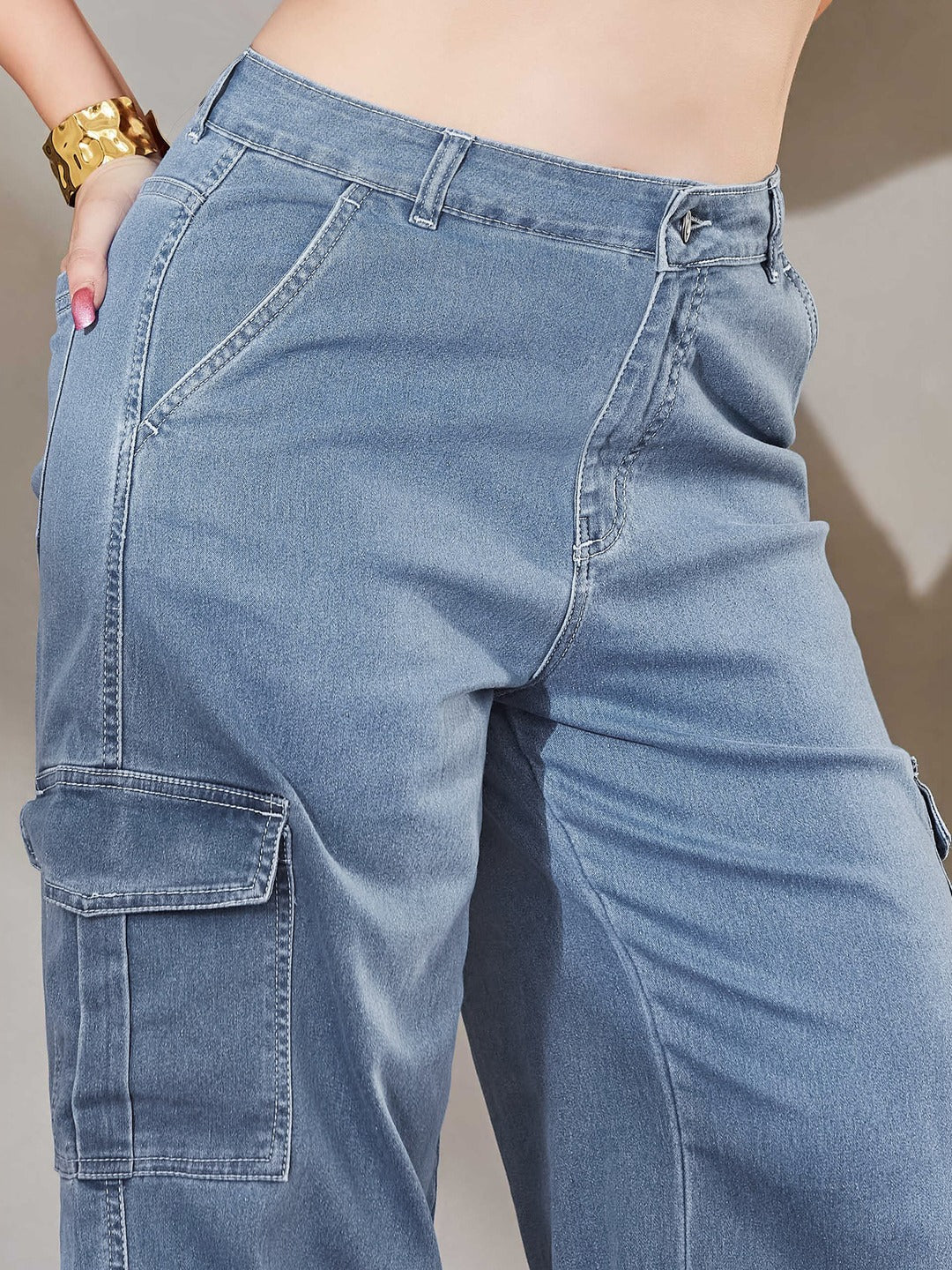 Navy Blue Skinny Fit High Rise Stretchable Denim Jeans for Women