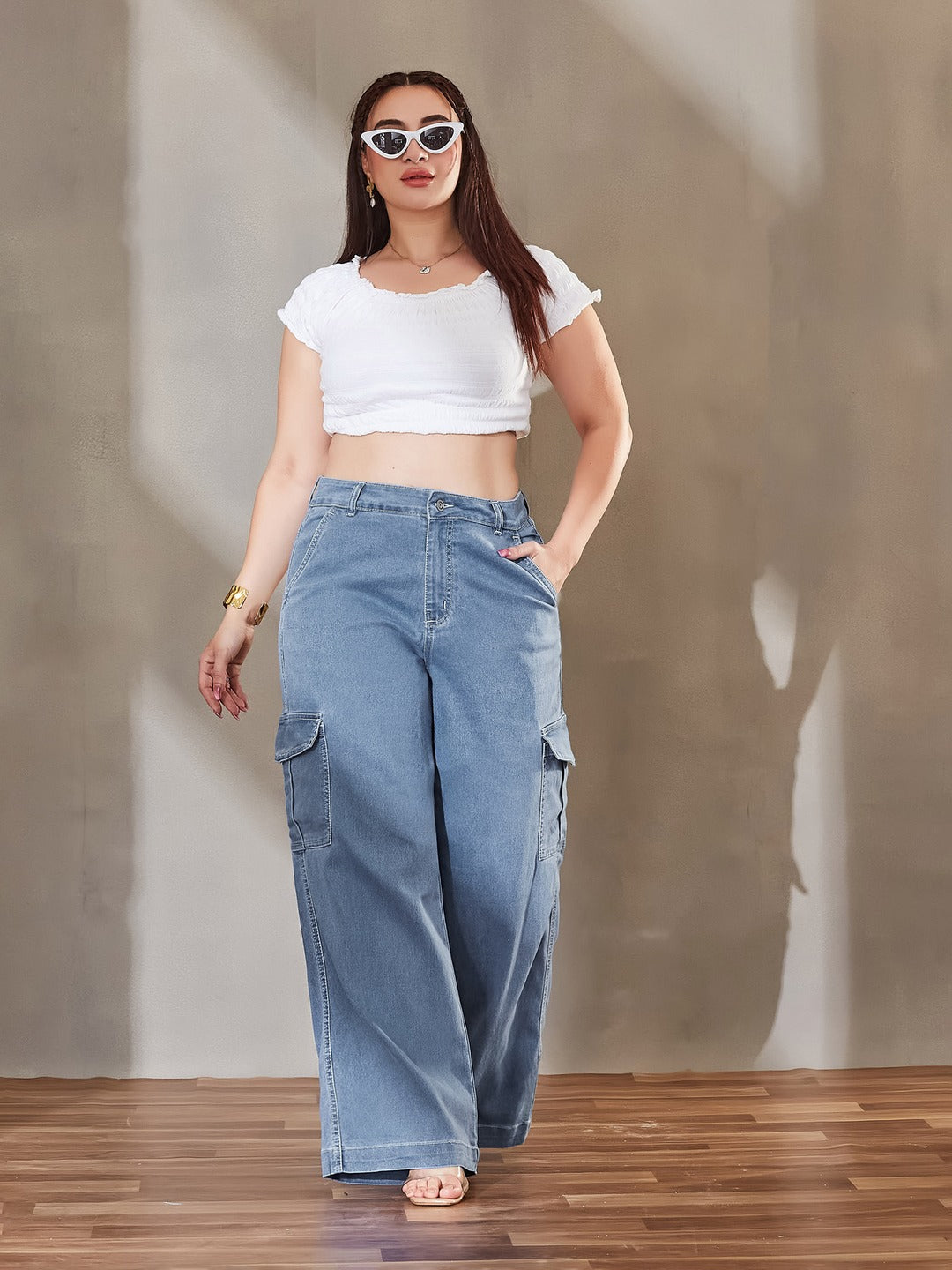 Navy Blue Skinny Fit High Rise Stretchable Denim Jeans for Women