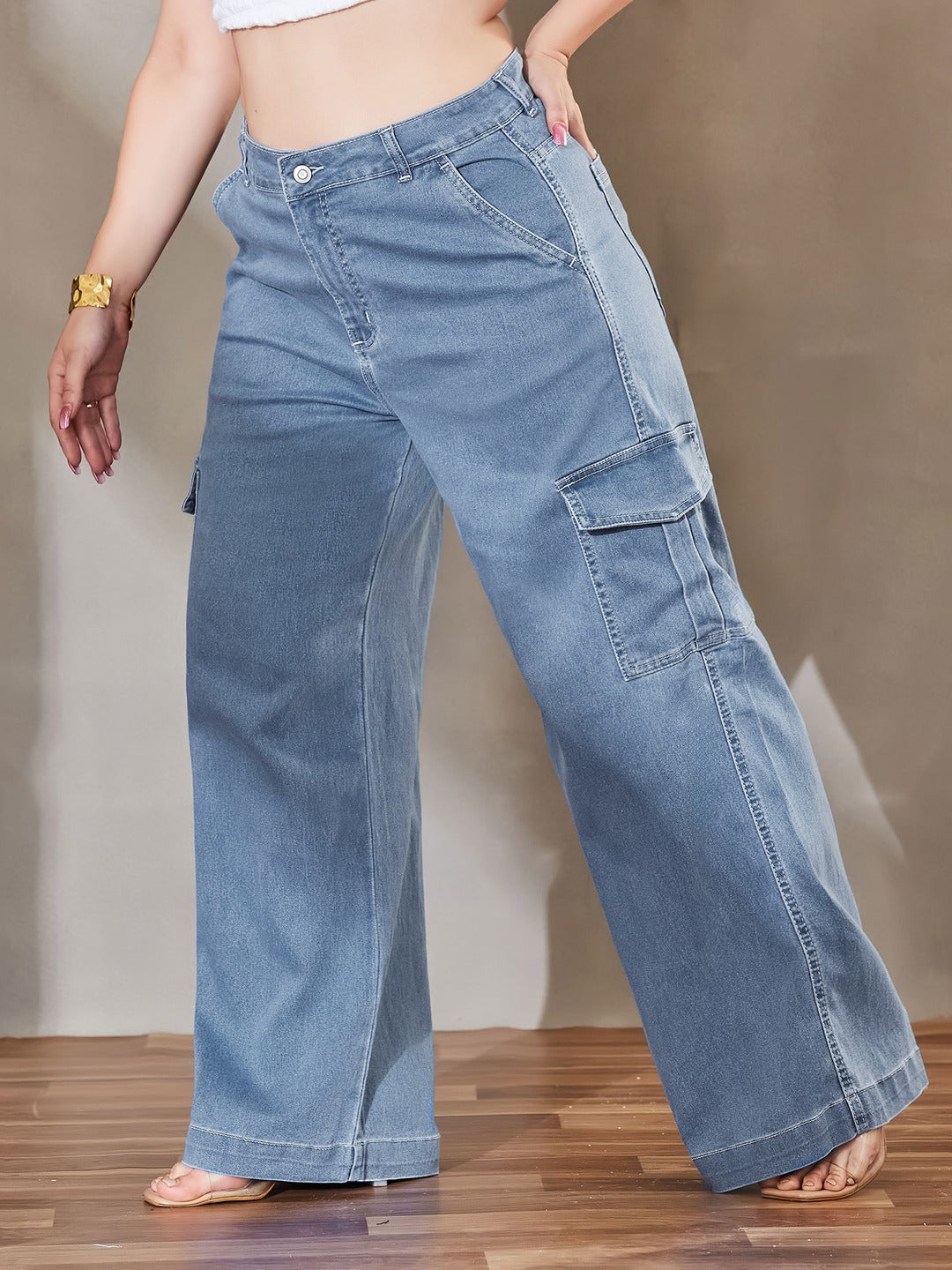 Navy Blue Skinny Fit High Rise Stretchable Denim Jeans for Women
