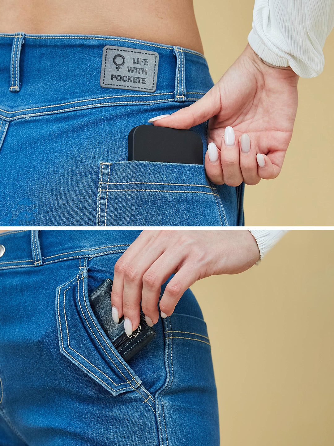 Relaxed-Fit Mid-Rise Stretchable Blue Denim Bermuda Shorts for Women