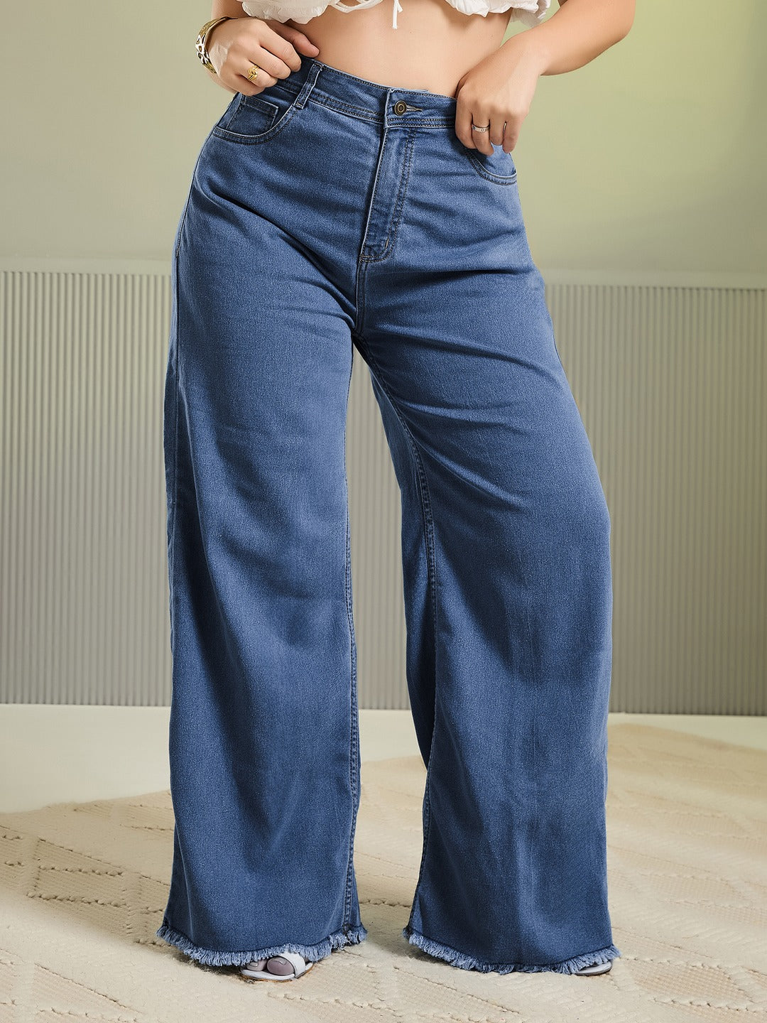 Black Skinny Fit High Rise Stretchable Denim Jeans for Women