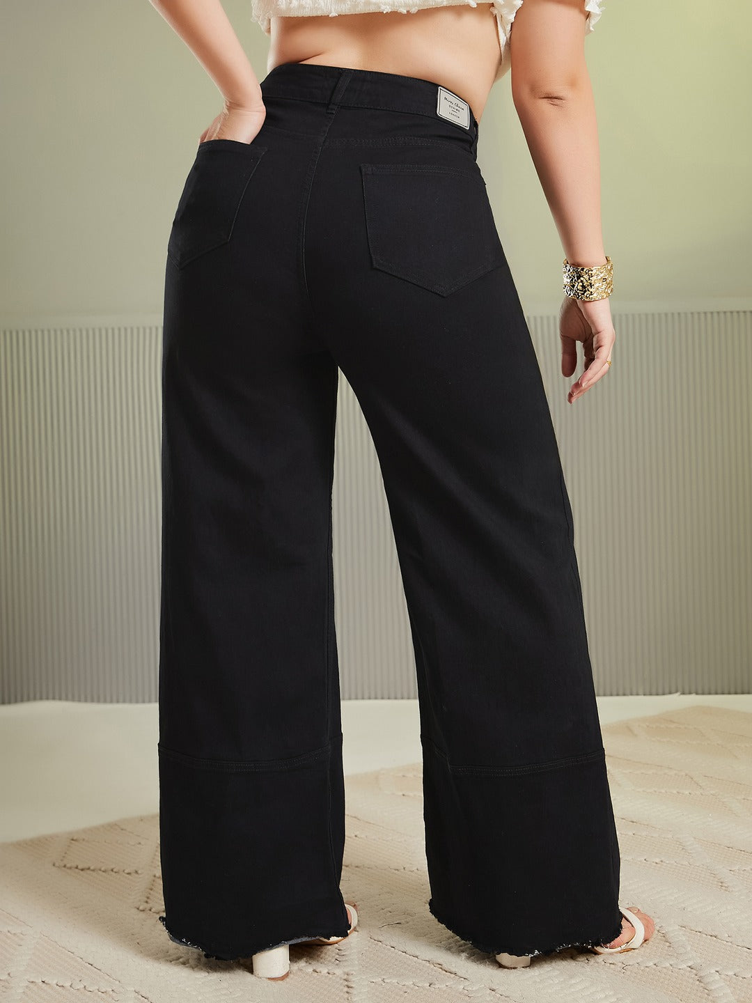 CHASEshape™ Navy Blue Bootcut High Rise Stretchable Denim Jeans for Women