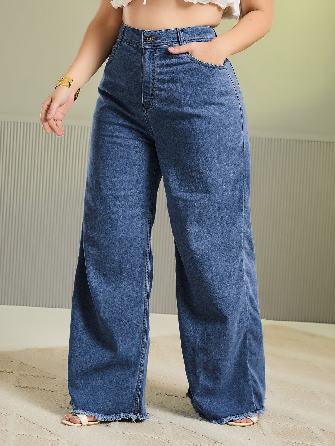 Black Skinny Fit High Rise Stretchable Denim Jeans for Women