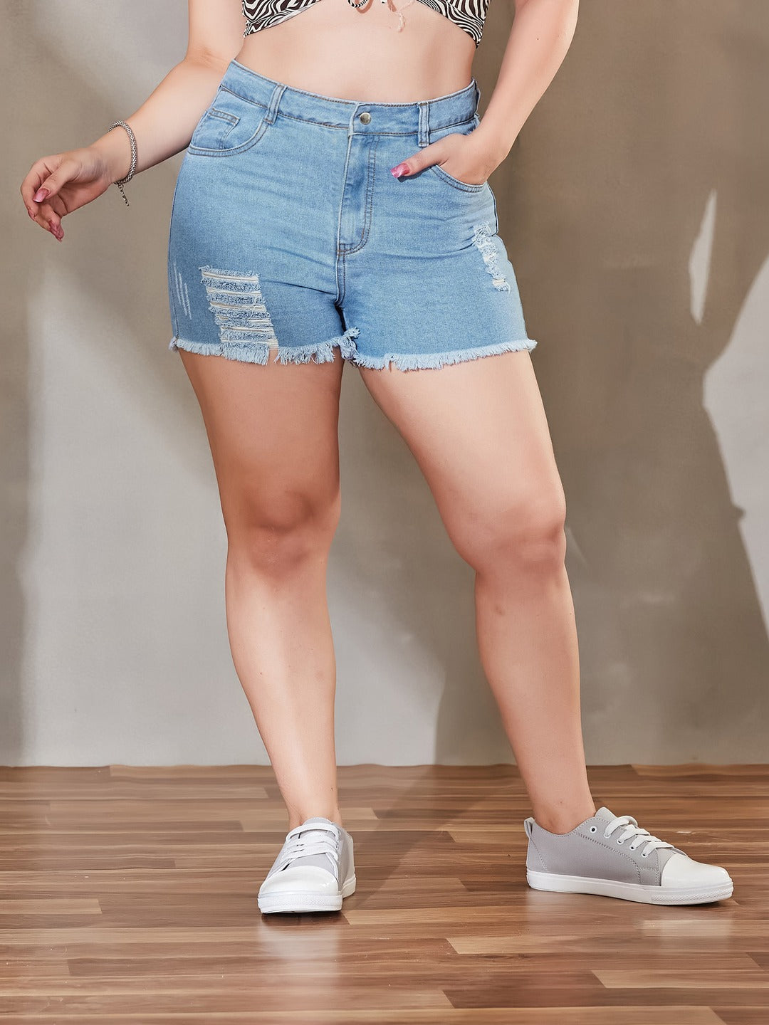 CHASEshape™ Navy Blue Bootcut High Rise Stretchable Denim Jeans for Women