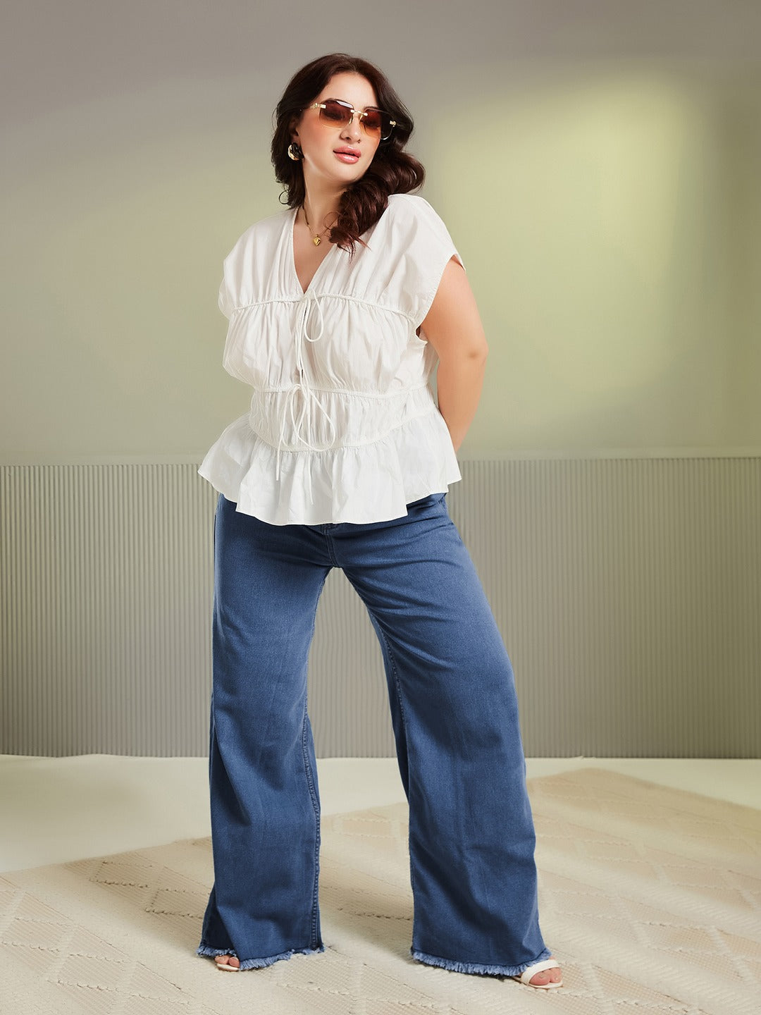 Black Skinny Fit High Rise Stretchable Denim Jeans for Women